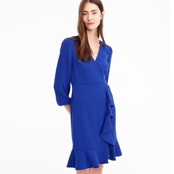 J. Crew Dresses & Skirts - DRAPEY RUFFLE-FRONT DRESS